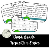 Third Grade Preposition Series Work