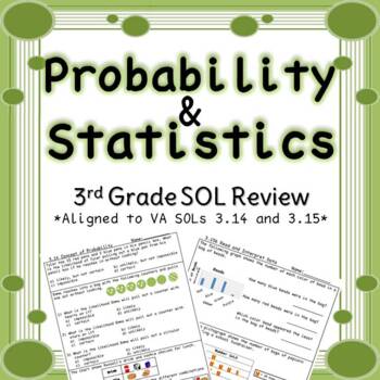 Preview of Third Grade Probability and Graphing Review