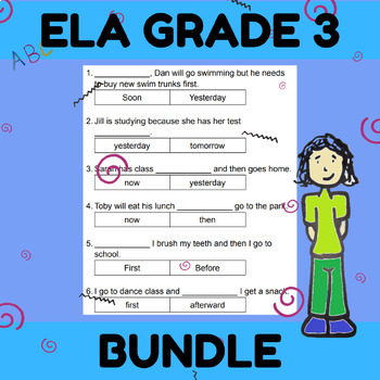 Preview of Third Grade Products that Align with IXL English Language Arts BUNDLE