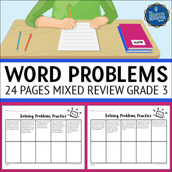 3rd grade mixed operations word problems worksheets by the brighter rewriter