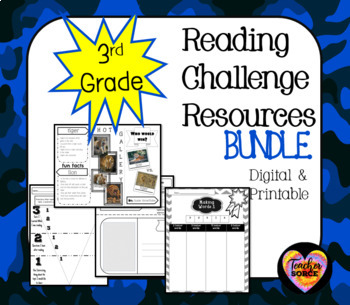 Preview of Third Grade Reading Challenge Resources