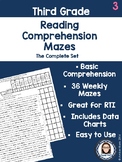 Third Grade Reading Comprehension Mazes Complete Set