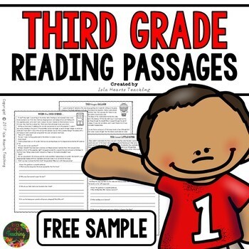 Preview of Third Grade Reading Comprehension Passages and Questions (FREE SAMPLE)