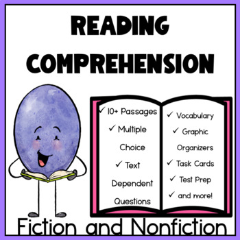 Preview of Third Grade Reading Comprehension Passages with Questions Fiction and Nonfiction