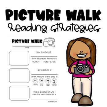 Preview of Picture Walk Strategy | Reading Comprehension Tool | RL 3.7 Third Grade