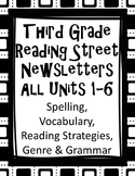 Third Grade Reading Street Newsletters ALL 1-6 Units Word 