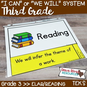 Preview of Third Grade Reading TEKS I Can Statements {ELAR Standards}