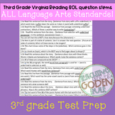 Third Grade SOL test prep question stems