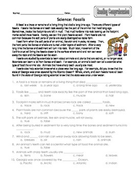 Third Grade Science Reading Comprehension Passages by ...