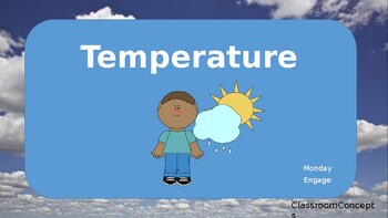 Preview of Third Grade Science - Weather and Climate Unit: Temperature