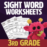 Third Grade Sight Word Worksheets - Nimalz Kidz