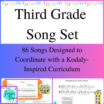 Preview of Third Grade Song Set
