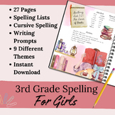 Third Grade Spelling Curriculum for Girls, Writing Prompts