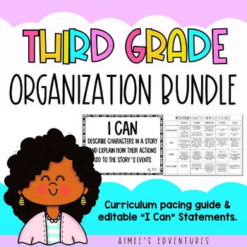 Preview of Third Grade Classroom Curriculum BUNDLE | Classroom Management