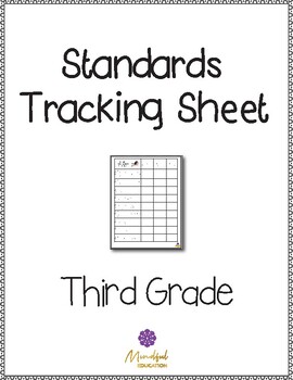 Preview of 3rd Grade Standards Tracking Sheet