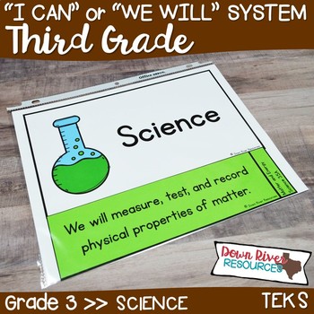 Preview of Third Grade Revised Science TEKS I Can Statements