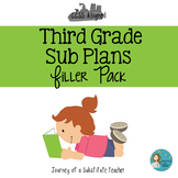 Third Grade Sub Plans Filler Pack