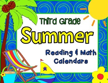 Preview of Third Grade Summer Learning Packet with June & July 2015 Calendars