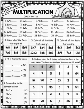 third grade summer math packet and math review by the blueprint teacher