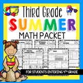 Third Grade Summer Math Packet and Math Review