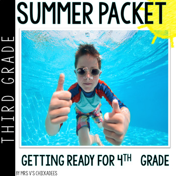 Preview of Third Grade Summer Packet:  3rd Graders Entering 4th Grade/ Distance Learning