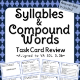 Third Grade Syllable and Compound Word Task Cards