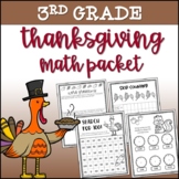 Third Grade Thanksgiving Math Packet