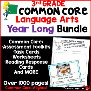 Preview of 3rd Grade Ultimate Language Arts Year-Long Bundle