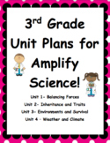 Third Grade Unit Plans for Amplify Science Units 1-4! BUNDLE!