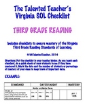 Third Grade VA Reading SOL Checklist