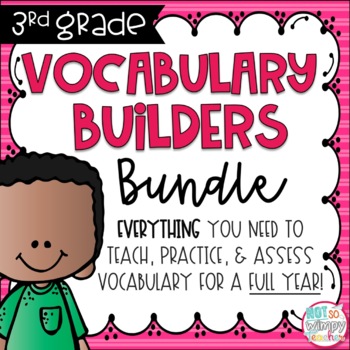 Preview of Vocabulary Builders FULL YEAR Bundle THIRD GRADE