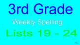 Third Grade Weekly Spelling and Alphabetical Order Program