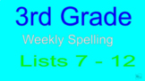 Third Grade Weekly Spelling and Alphabetical Order Program