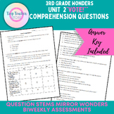 Third Grade Wonders Unit 2 Vote! Comprehension Questions