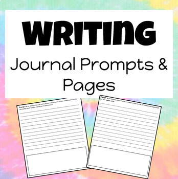 Preview of Third Grade Writing Journal Prompt Pages (33 PROMPTS & PAGES)