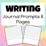 Third Grade Writing Journal Prompt Pages (33 PROMPTS & PAGES)