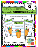 Third Grade Writing Rubric Bundle (editable too)