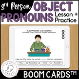 Object Pronouns Speech Therapy BOOM™ CARDS Lesson Practice