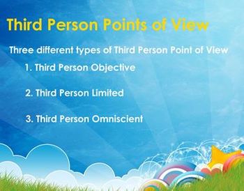 Preview of Third Person Point of View Notebook Presentation