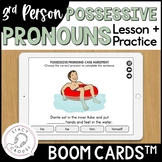 Possessive Pronouns Speech Therapy BOOM™ CARDS Lesson Prac