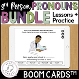 Pronouns Speech Therapy BUNDLE BOOM™ CARDS Third Person Le