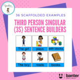 Third Person Singular (3S) (Present Tense) Verb Sentence Builders