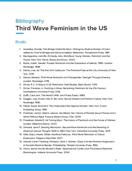 Preview of Third Wave Feminism in the US (w/ Primary Sources)