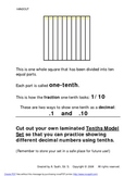 Third and Fourth Grade Decimals/ Decimal Numbers