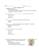 Third Grade Amplify Science Unit 1, Chapter 1 Test