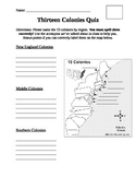 Thirteen Colonies Quiz
