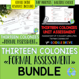 Thirteen Colonies Test and Essay BUNDLE