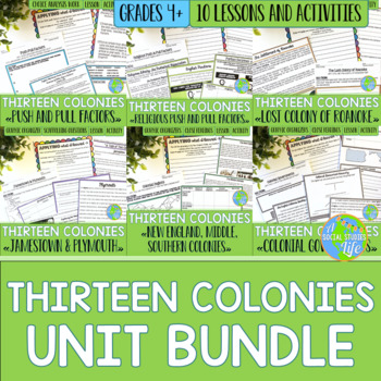 Preview of Thirteen Colonies UNIT BUNDLE