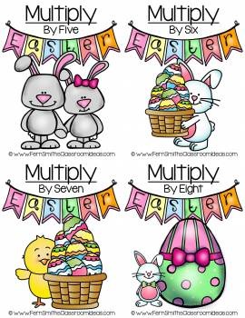 Easter Math Center Multiplication Bundle by Fern Smith's Classroom Ideas