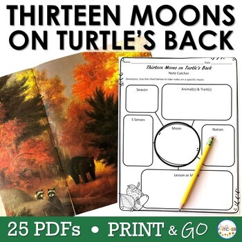 Preview of Thirteen Moons on Turtle's Back | Native American | Printables | Opinion Writing